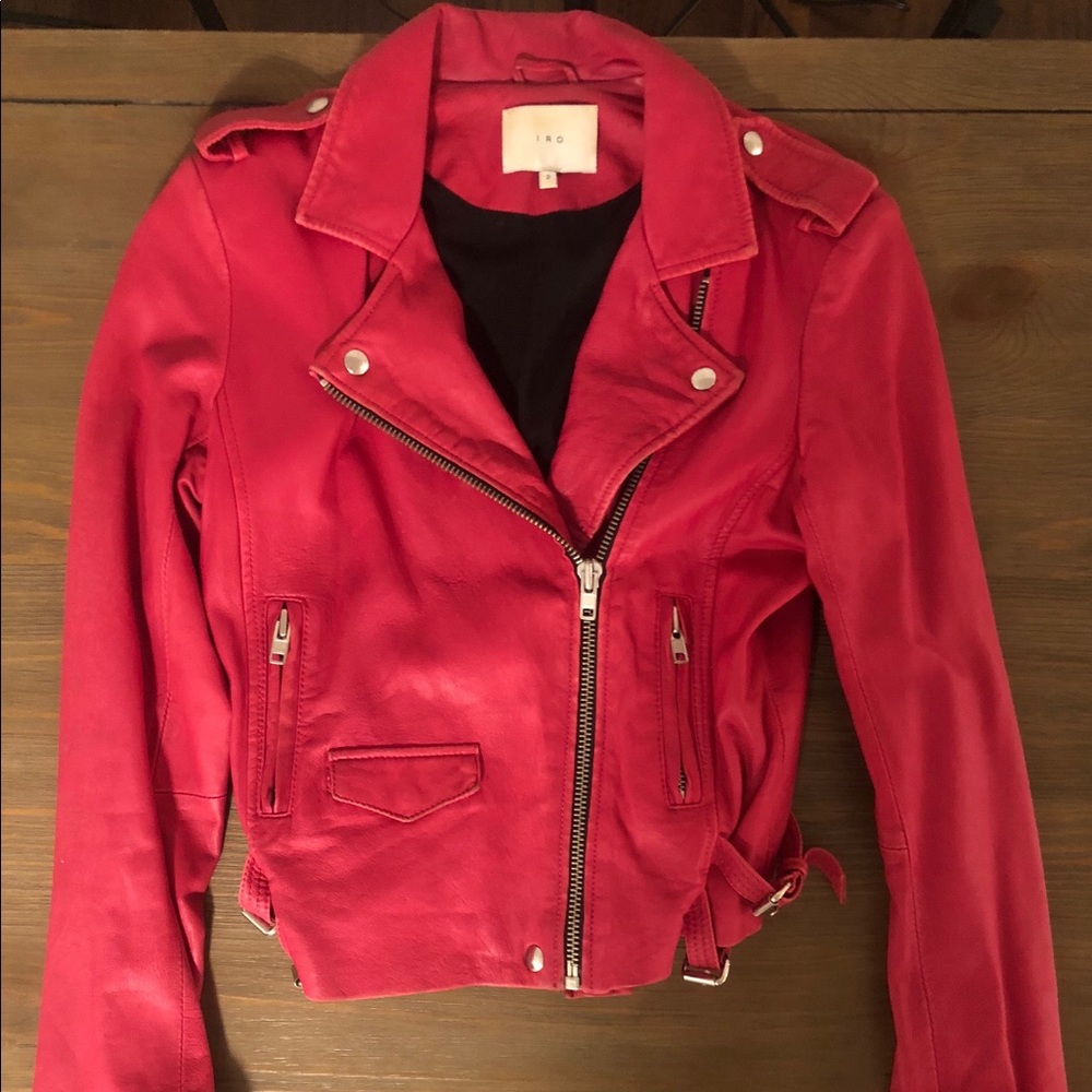 IRO LEATHER MOTO JACKET